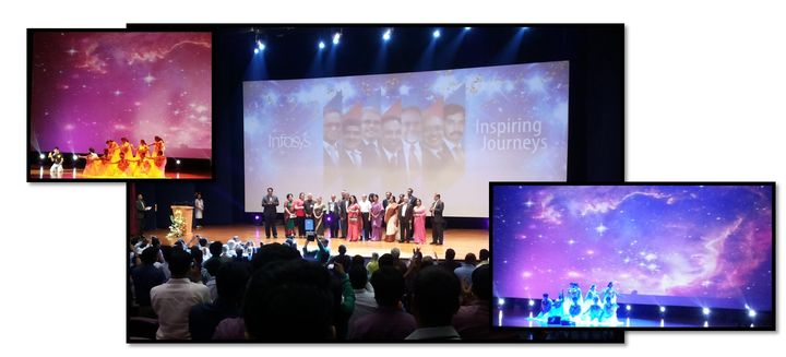 Infosys Founders retire in a blaze of glory! Acoustic Controls Sound and Light Engineers on hand to ensure a memorable Farewell!