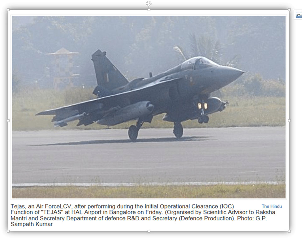 Tejas an ideal replacement for MiG
